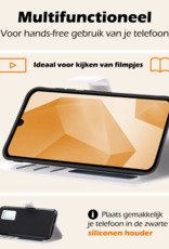 Nomfy Hoesje Geschikt voor Samsung A16 Hoes Bookcase Flipcase Book Cover Met Screenprotector - Hoes Geschikt voor Samsung Galaxy A16 Hoesje Book Case - Wit