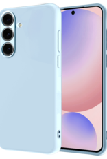 NoXx Hoes Geschikt voor Samsung S24 FE Hoesje Cover Siliconen Back Case Hoes - Lichtblauw
