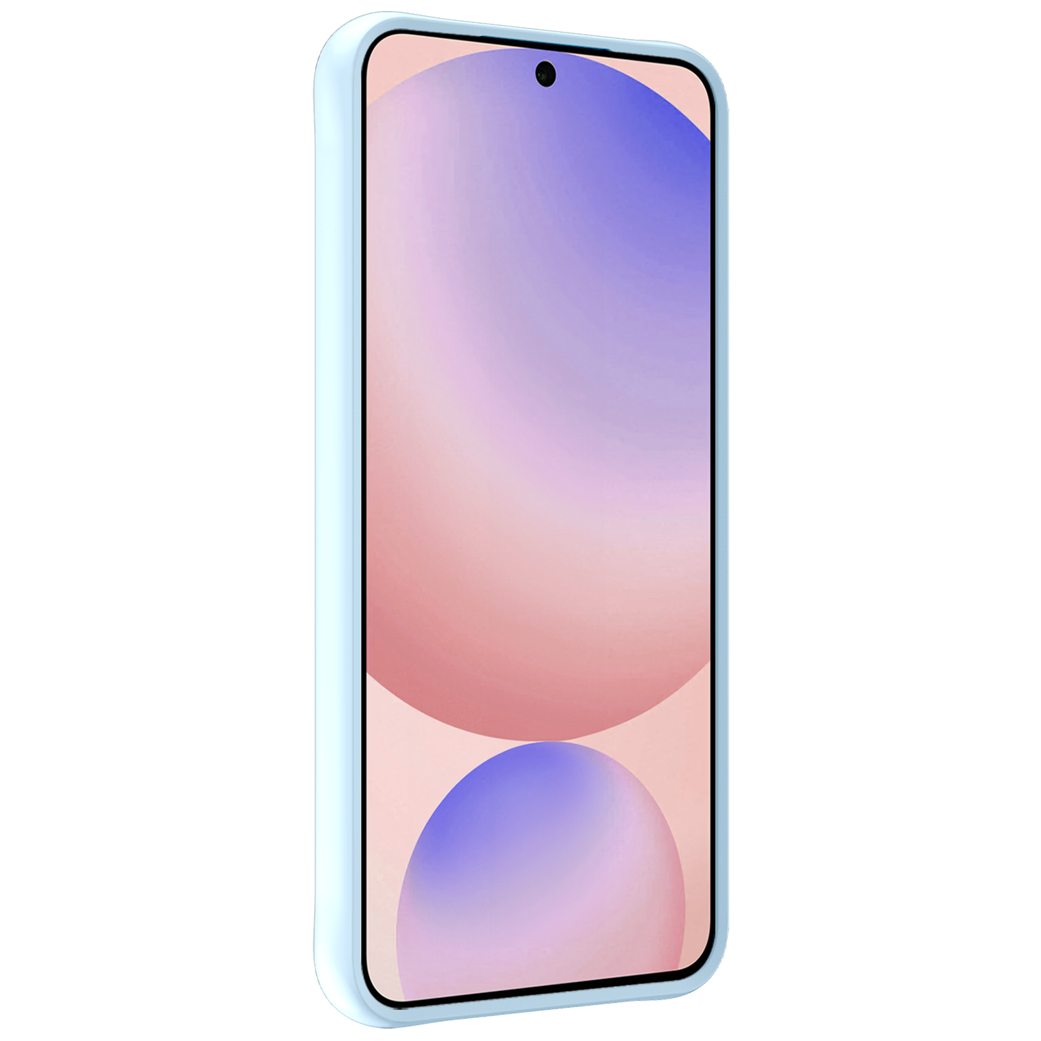 NoXx Hoes Geschikt voor Samsung S24 FE Hoesje Cover Siliconen Back Case Hoes - Lichtblauw