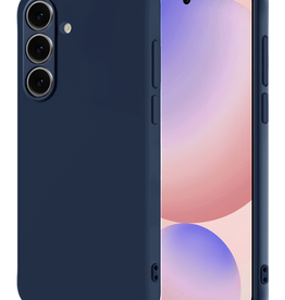 NoXx NoXx Samsung Galaxy S24 FE Hoesje Siliconen - Donkerblauw