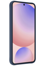 NoXx Hoes Geschikt voor Samsung S24 FE Hoesje Cover Siliconen Back Case Hoes - Donkerblauw