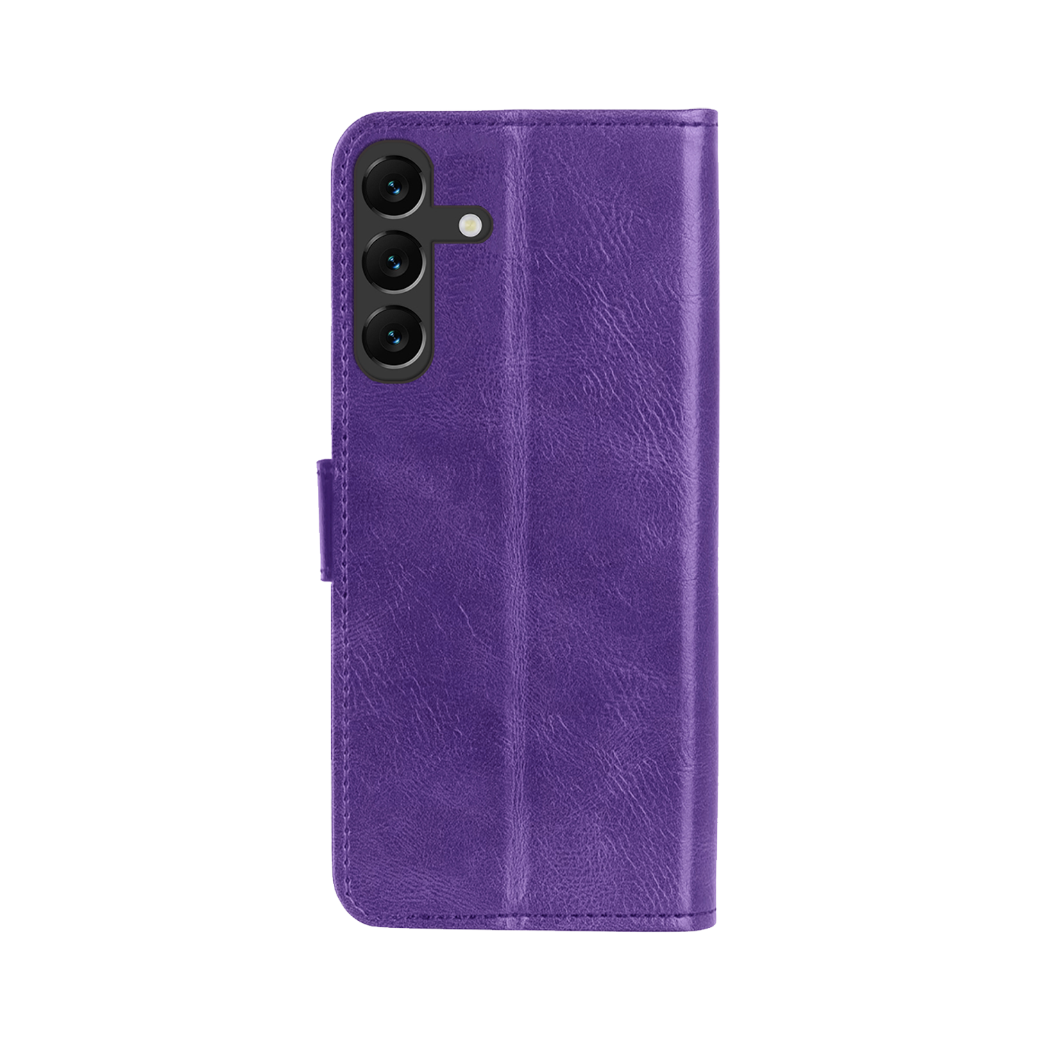 Forterra Hoesje Geschikt voor Samsung A16 Book Case Kunstleer Hoes - Hoes Geschikt voor Samsung Galaxy A16 Hoesje Bookcase Met Pasjeshouder - Paars