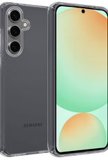 BASEY. Hoes Geschikt voor Samsung S24 FE Hoesje Siliconen Back Cover Case - Hoesje Geschikt voor Samsung Galaxy S24 FE Hoes Cover Hoesje - Transparant