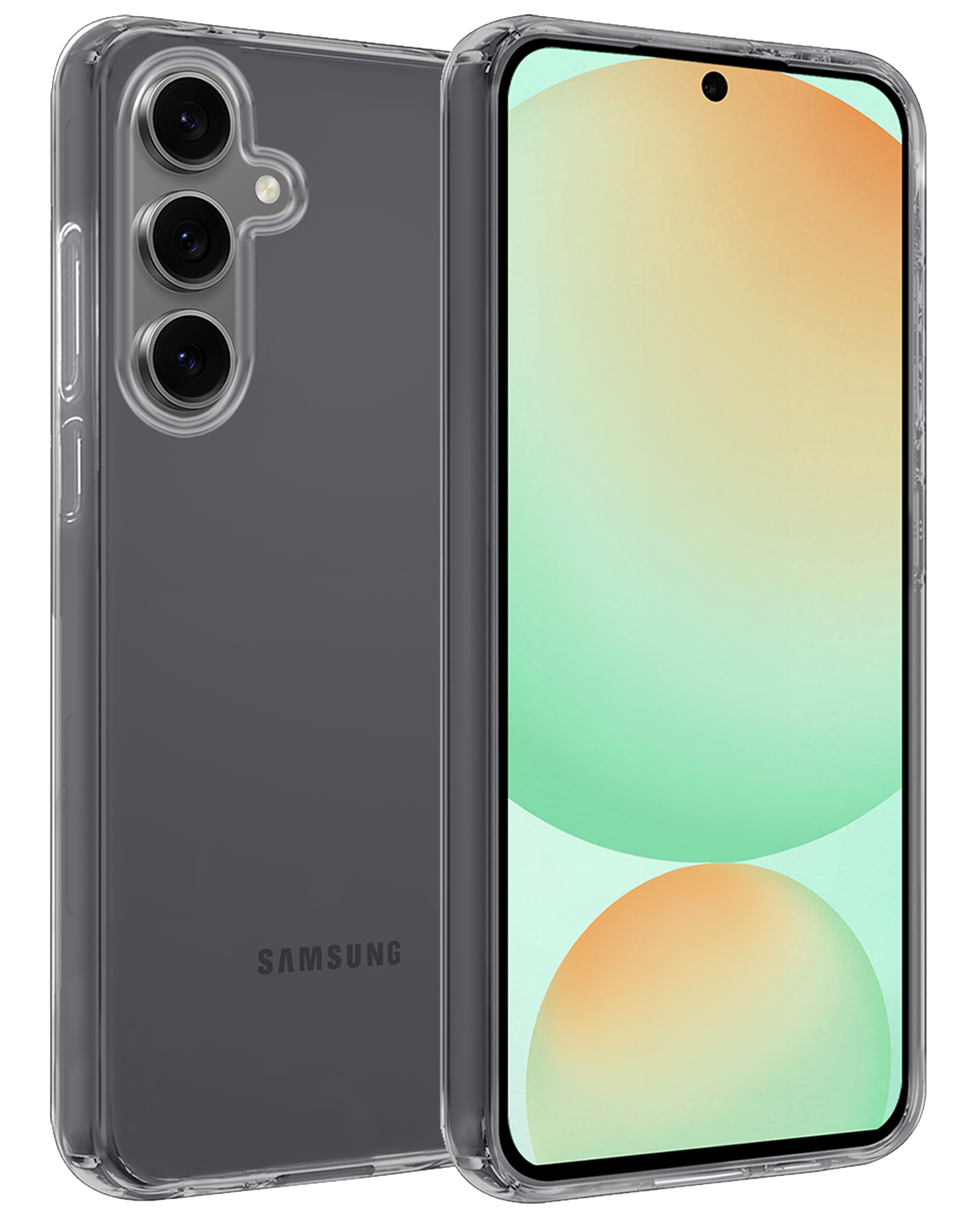 BASEY. Hoes Geschikt voor Samsung S24 FE Hoesje Siliconen Back Cover Case - Hoesje Geschikt voor Samsung Galaxy S24 FE Hoes Cover Hoesje - Transparant