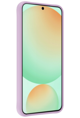 BASEY. Hoes Geschikt voor Samsung S24 FE Hoesje Siliconen Back Cover Case - Hoesje Geschikt voor Samsung Galaxy S24 FE Hoes Cover Hoesje - Lila