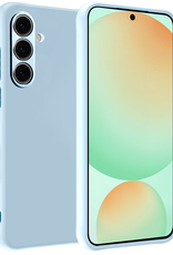 BASEY. Hoes Geschikt voor Samsung S24 FE Hoesje Siliconen Back Cover Case - Hoesje Geschikt voor Samsung Galaxy S24 FE Hoes Cover Hoesje - Lichtblauw