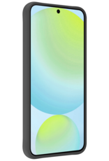 Forterra Hoesje Geschikt voor Samsung S24 FE Case Siliconen Hoes Met 2x Screenprotector - Hoes Geschikt voor Samsung Galaxy S24 FE Hoesje Back Cover - Zwart