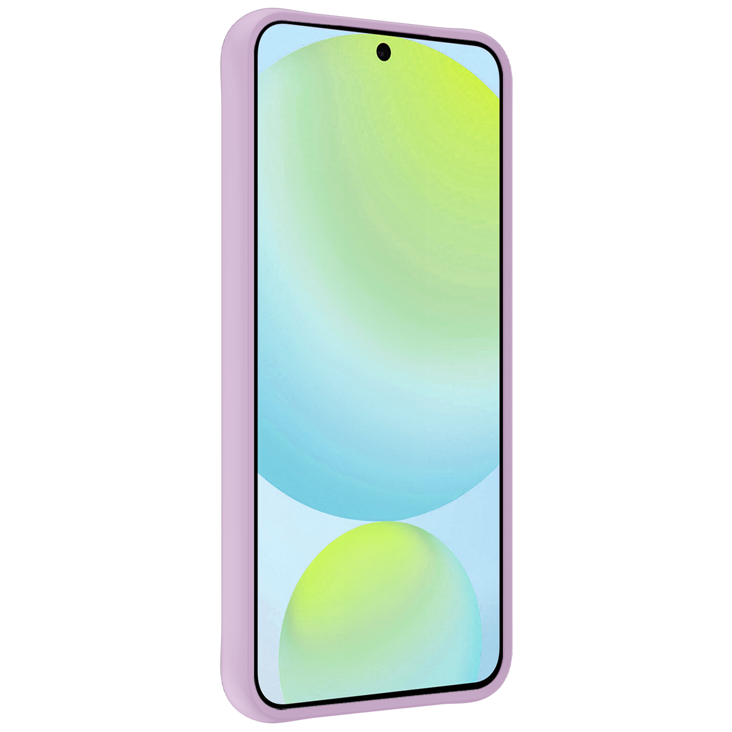 Forterra Hoesje Geschikt voor Samsung S24 FE Case Siliconen Hoes Met 2x Screenprotector - Hoes Geschikt voor Samsung Galaxy S24 FE Hoesje Back Cover - Lila