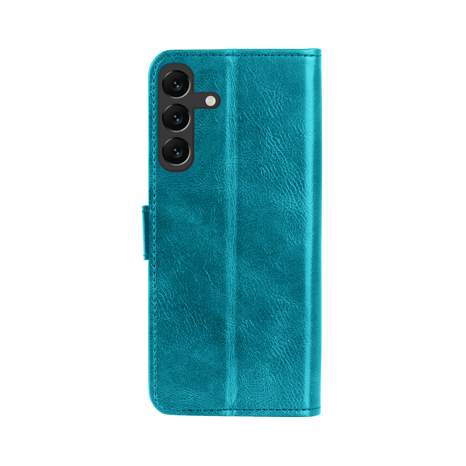 Forterra Hoesje Geschikt voor Samsung A16 Book Case Kunstleer Hoes Met Screenprotector - Hoes Geschikt voor Samsung Galaxy A16 Hoesje Bookcase Met Pasjeshouder - Turquoise