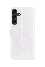 Forterra Hoesje Geschikt voor Samsung A16 Book Case Kunstleer Hoes Met 2x Screenprotector - Hoes Geschikt voor Samsung Galaxy A16 Hoesje Bookcase Met Pasjeshouder - Wit