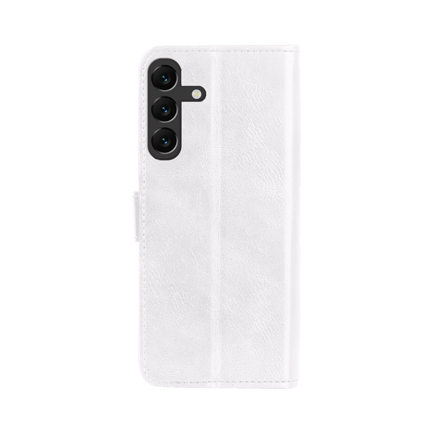 Forterra Hoesje Geschikt voor Samsung A16 Book Case Kunstleer Hoes Met 2x Screenprotector - Hoes Geschikt voor Samsung Galaxy A16 Hoesje Bookcase Met Pasjeshouder - Wit