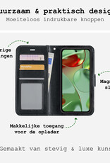 BASEY. Hoesje Geschikt voor Google Pixel 9 Pro Hoesje Book Case Hoes Portemonnee Cover Walletcase Met Screenprotector - Hoes Geschikt voor Google Pixel 9 Pro Hoes Bookcase Hoesje - Zwart