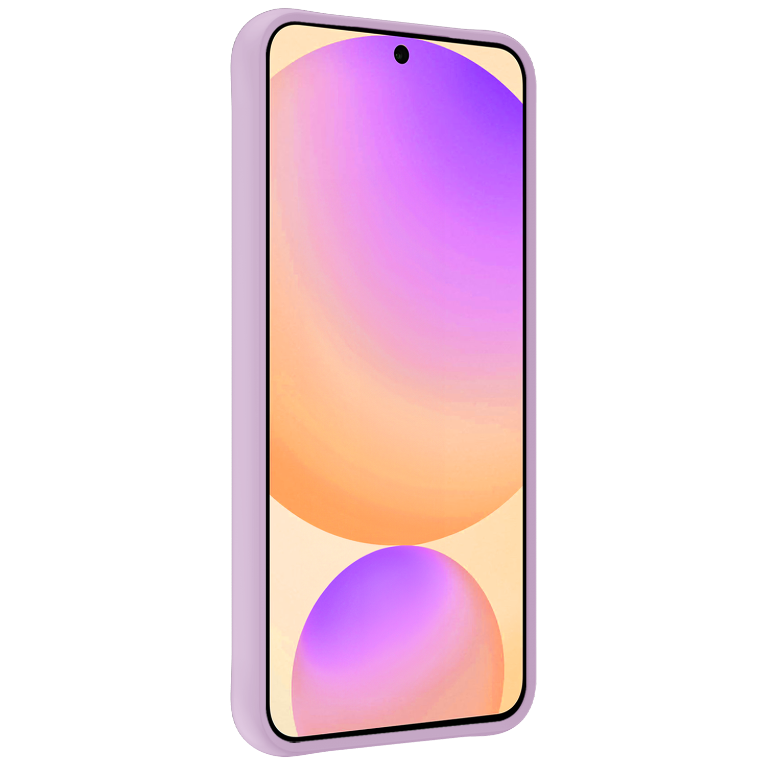 Nomfy Hoesje Geschikt voor Samsung S24 FE Hoesje Siliconen Cover Case Met Screenprotector - Hoes Geschikt voor Samsung Galaxy S24 FE Hoes Back Case - Lila