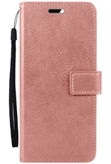 BASEY. Hoesje Geschikt voor Google Pixel 9 Pro Hoesje Book Case Hoes Portemonnee Cover Walletcase - Hoes Geschikt voor Google Pixel 9 Pro Hoes Bookcase Hoesje - Rosé goud