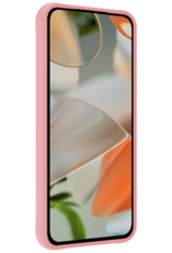 Nomfy Hoesje Geschikt voor Google Pixel 9 Hoesje Siliconen Case Hoes Met Screenprotector - Hoes Geschikt voor Google Pixel 9 Hoes Cover Case - Lichtroze