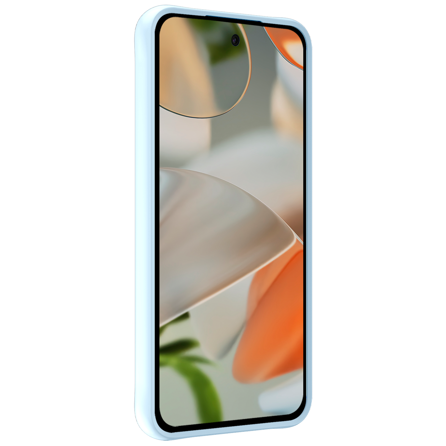 Nomfy Hoesje Geschikt voor Google Pixel 9 Hoesje Siliconen Case Hoes Met Screenprotector - Hoes Geschikt voor Google Pixel 9 Hoes Cover Case - Lichtblauw