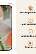 Nomfy Hoesje Geschikt voor Google Pixel 9 Hoesje Siliconen Case Hoes Met Screenprotector - Hoes Geschikt voor Google Pixel 9 Hoes Cover Case - Transparant