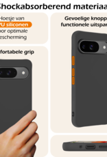 Nomfy Hoesje Geschikt voor Google Pixel 9 Hoesje Siliconen Case Hoes - Hoes Geschikt voor Google Pixel 9 Hoes Cover Case - Zwart