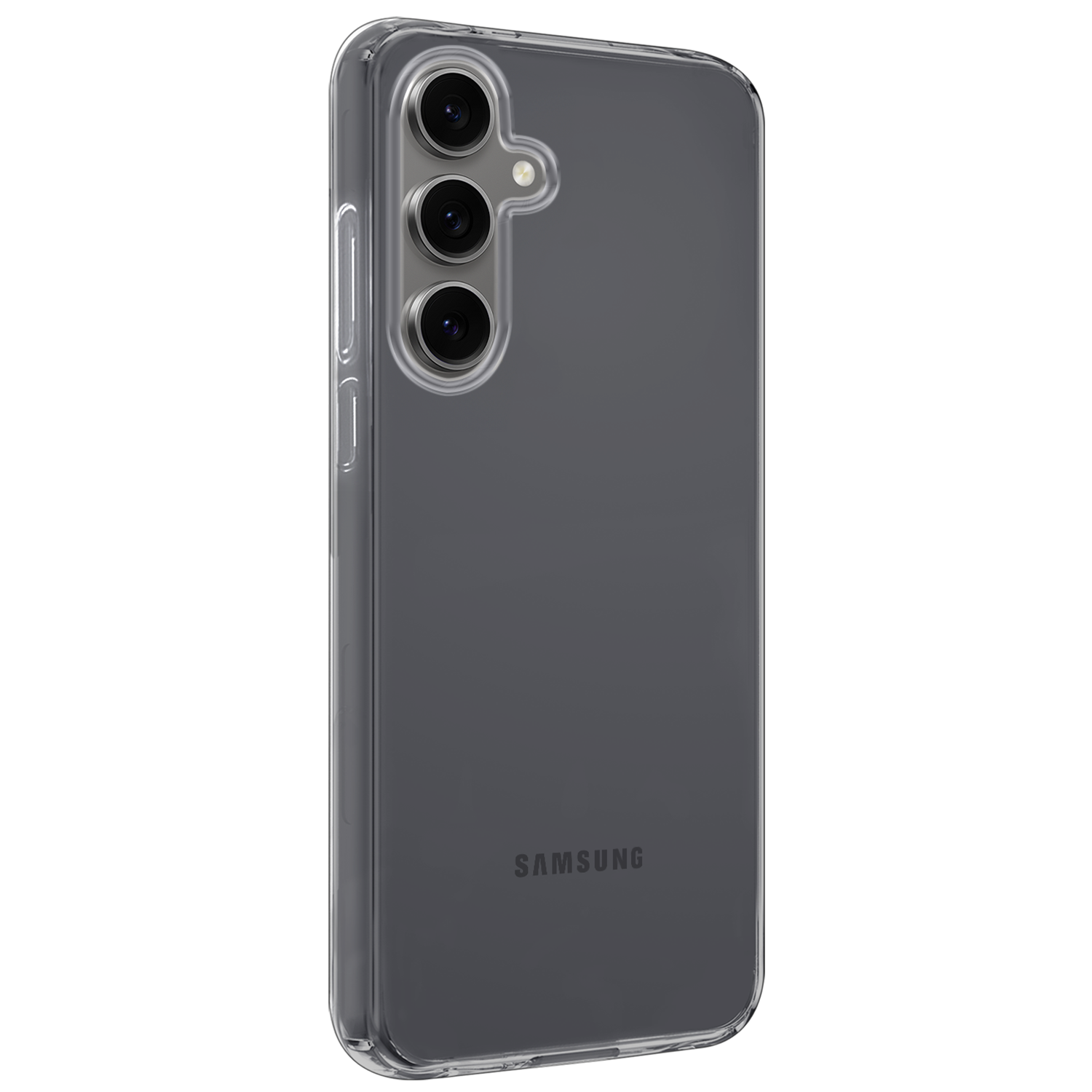 NoXx Hoes Geschikt voor Samsung S24 FE Hoesje Cover Siliconen Back Case Hoes Met Screenprotector - Transparant
