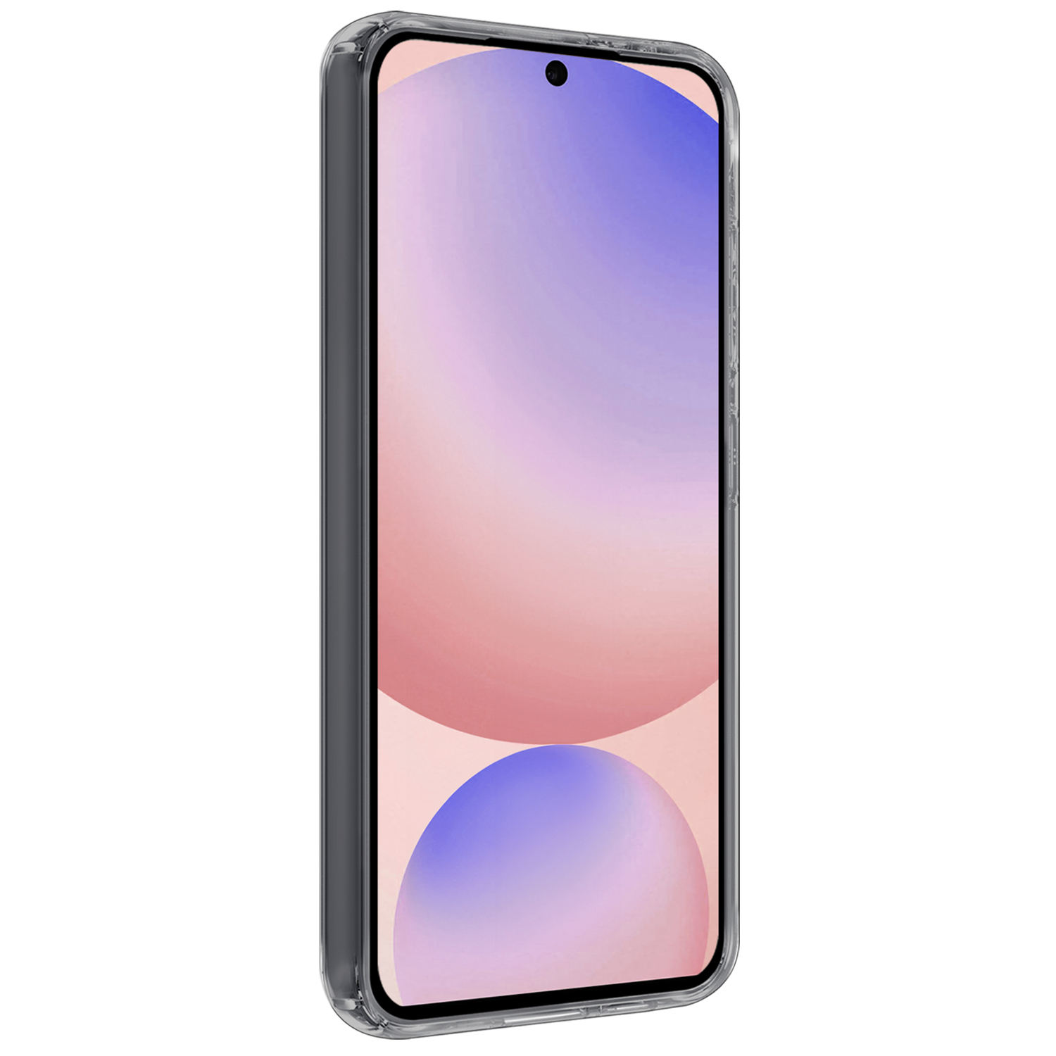 NoXx Hoes Geschikt voor Samsung S24 FE Hoesje Cover Siliconen Back Case Hoes Met Screenprotector - Transparant