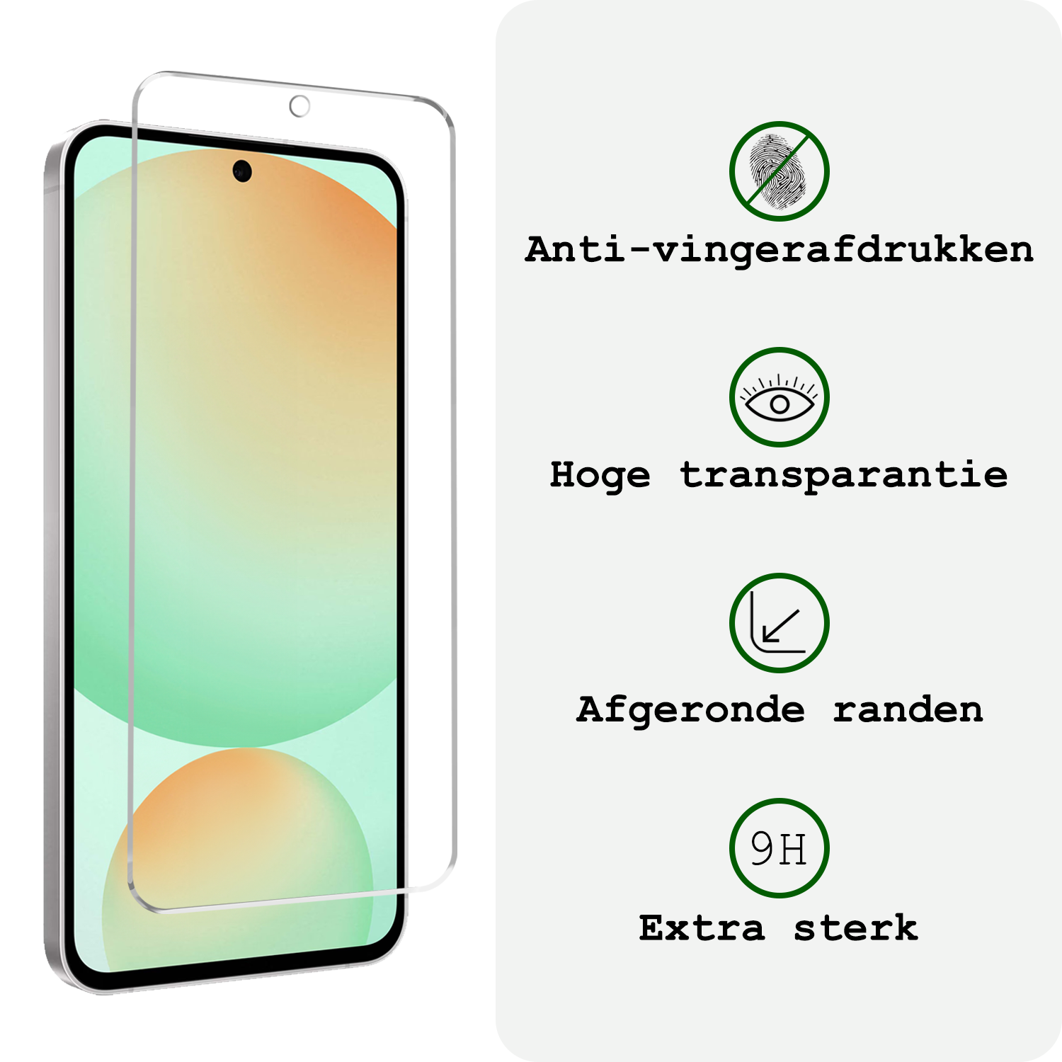 BASEY. Hoes Geschikt voor Samsung S24 FE Hoesje Siliconen Back Cover Case Met 2x Screenprotector - Hoesje Geschikt voor Samsung Galaxy S24 FE Hoes Cover Hoesje - Donkergroen