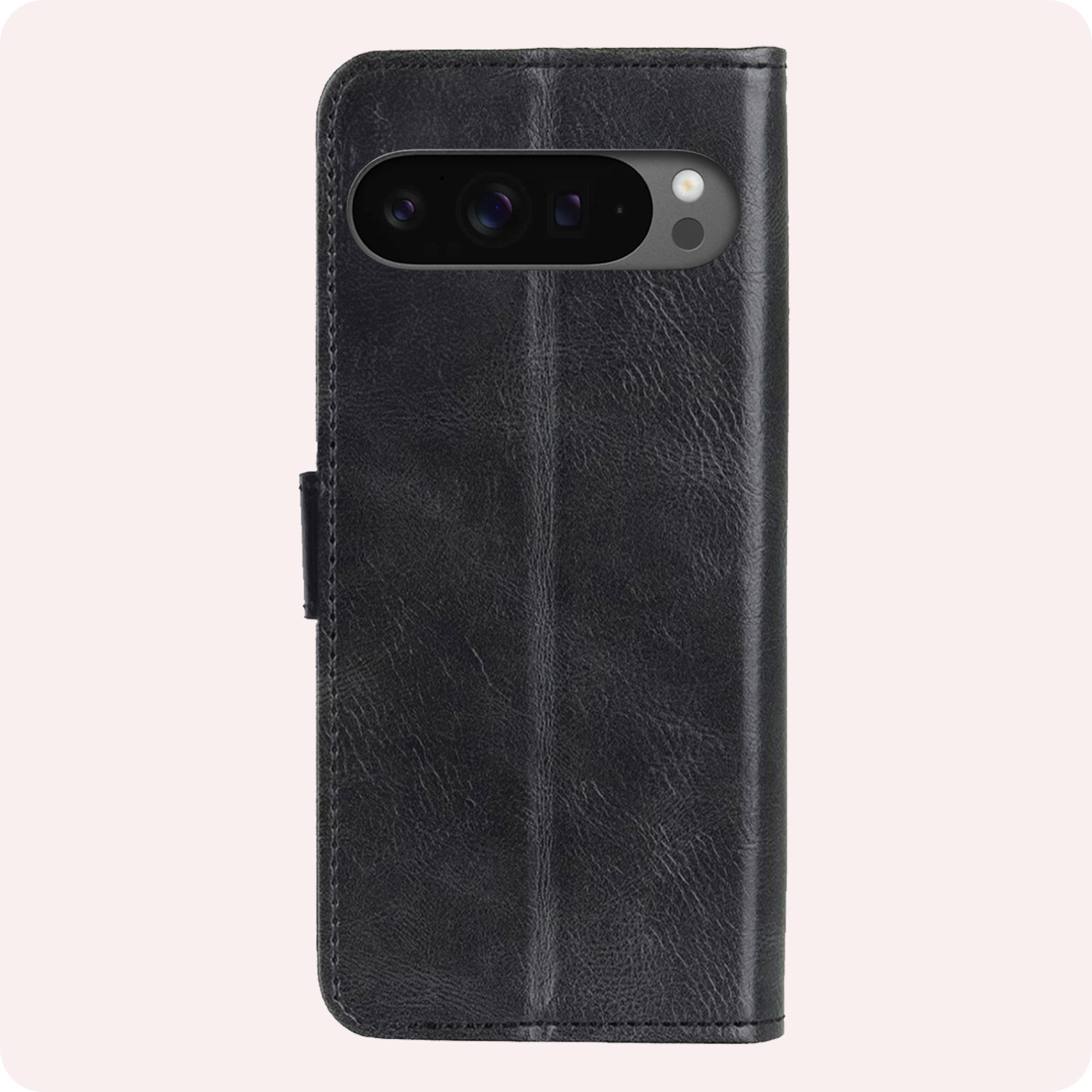 NoXx Hoesje Geschikt voor Google Pixel 9 Pro Hoesje Book Case Hoes Portemonnee Cover Walletcase Met 2x Screenprotector - Hoes Geschikt voor Google Pixel 9 Pro Hoes Bookcase Hoesje - Zwart