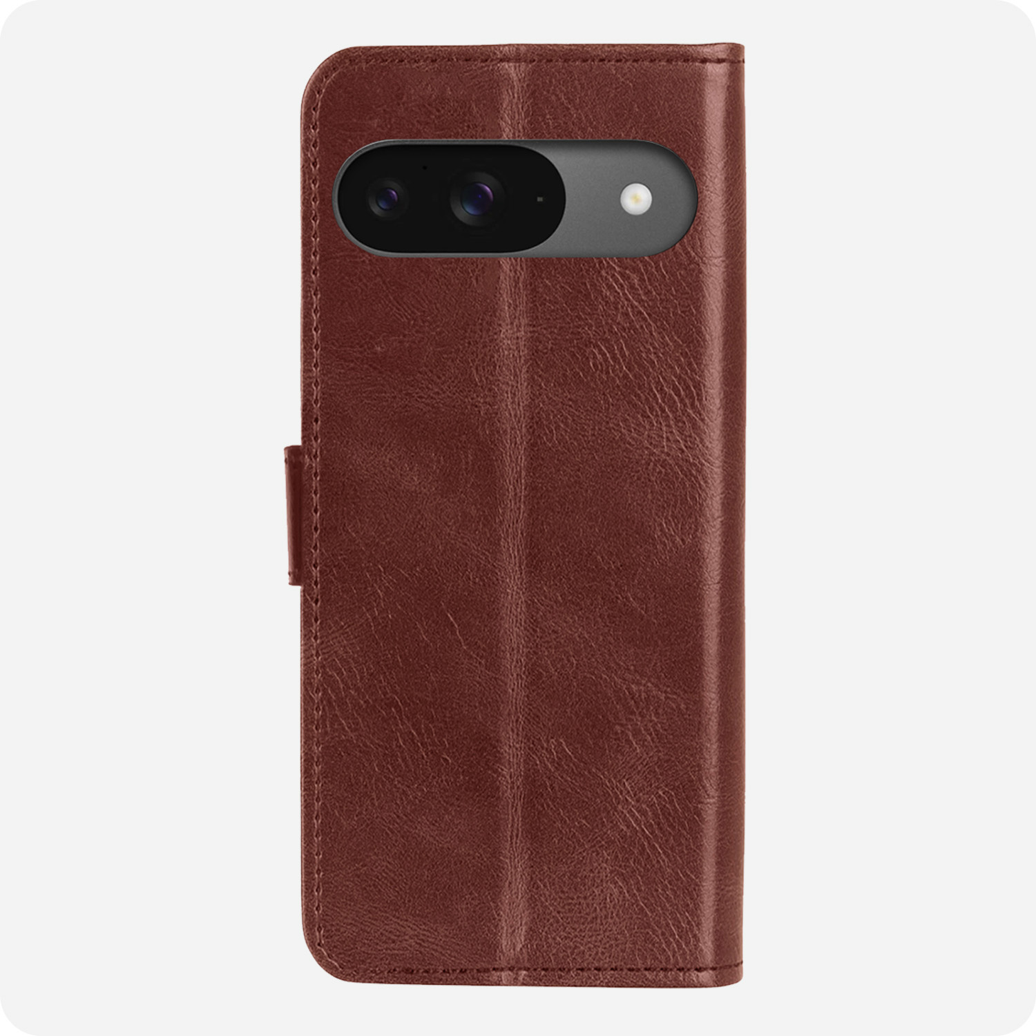 BASEY. Hoesje Geschikt voor Google Pixel 9 Hoesje Book Case Hoes Portemonnee Cover Walletcase Met Screenprotector - Hoes Geschikt voor Google Pixel 9 Hoes Bookcase Hoesje - Bruin