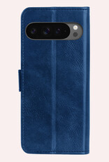 NoXx Hoesje Geschikt voor Google Pixel 9 Pro Hoesje Book Case Hoes Portemonnee Cover Walletcase - Hoes Geschikt voor Google Pixel 9 Pro Hoes Bookcase Hoesje - Donkerblauw