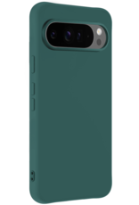 NoXx Hoesje Geschikt voor Google Pixel 9 Pro Hoesje Siliconen Case Hoes Met Screenprotector - Hoes Geschikt voor Google Pixel 9 Pro Hoes Cover Case - Donkergroen