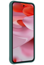 NoXx Hoesje Geschikt voor Google Pixel 9 Pro Hoesje Siliconen Case Hoes Met Screenprotector - Hoes Geschikt voor Google Pixel 9 Pro Hoes Cover Case - Donkergroen