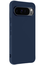 NoXx Hoesje Geschikt voor Google Pixel 9 Pro Hoesje Siliconen Case Hoes Met Screenprotector - Hoes Geschikt voor Google Pixel 9 Pro Hoes Cover Case - Donkerblauw
