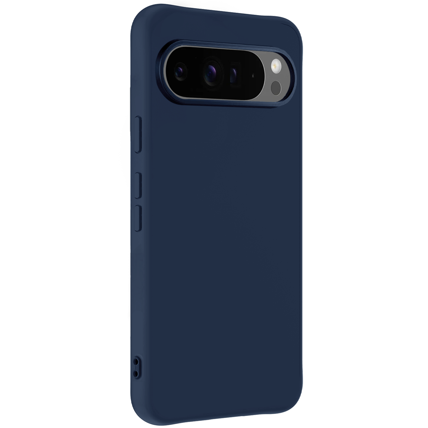 NoXx Hoesje Geschikt voor Google Pixel 9 Pro Hoesje Siliconen Case Hoes Met Screenprotector - Hoes Geschikt voor Google Pixel 9 Pro Hoes Cover Case - Donkerblauw