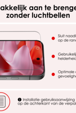 NoXx Hoesje Geschikt voor Google Pixel 9 Pro Hoesje Siliconen Case Hoes Met Screenprotector - Hoes Geschikt voor Google Pixel 9 Pro Hoes Cover Case - Zwart