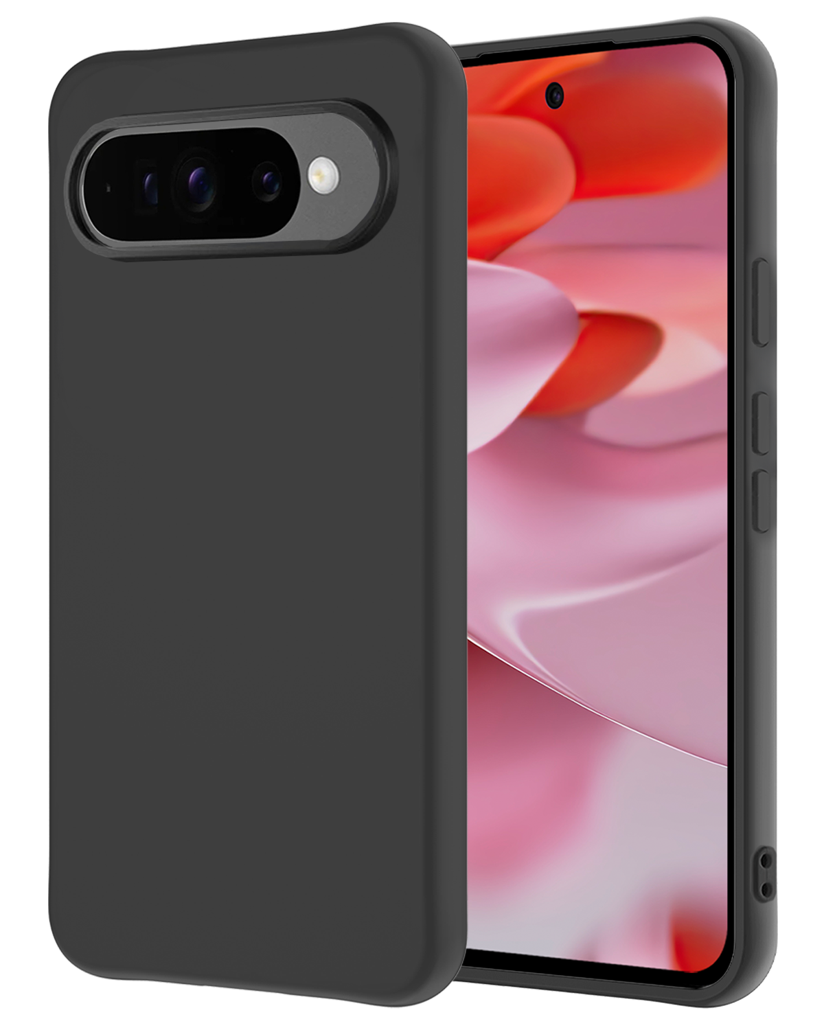 NoXx Hoesje Geschikt voor Google Pixel 9 Pro Hoesje Siliconen Case Hoes - Hoes Geschikt voor Google Pixel 9 Pro Hoes Cover Case - Zwart