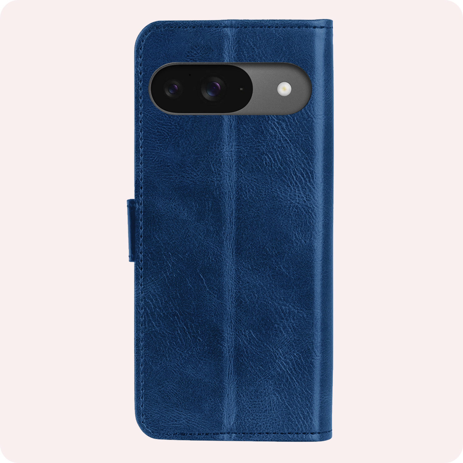 NoXx Hoesje Geschikt voor Google Pixel 9 Hoesje Book Case Hoes Portemonnee Cover Walletcase Met 2x Screenprotector - Hoes Geschikt voor Google Pixel 9 Hoes Bookcase Hoesje - Donkerblauw