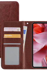 NoXx Hoesje Geschikt voor Google Pixel 9 Hoesje Book Case Hoes Portemonnee Cover Walletcase - Hoes Geschikt voor Google Pixel 9 Hoes Bookcase Hoesje - Bruin