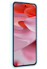 NoXx Hoesje Geschikt voor Google Pixel 9 Hoesje Siliconen Case Hoes Met 2x Screenprotector - Hoes Geschikt voor Google Pixel 9 Hoes Cover Case - Lichtblauw