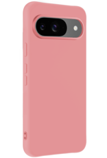 NoXx Hoesje Geschikt voor Google Pixel 9 Hoesje Siliconen Case Hoes Met Screenprotector - Hoes Geschikt voor Google Pixel 9 Hoes Cover Case - Lichtroze