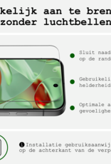 BASEY. Hoesje Geschikt voor Google Pixel 9 Pro Hoesje Siliconen Case Hoes Met Screenprotector - Hoes Geschikt voor Google Pixel 9 Pro Hoes Cover Case - Donkergroen
