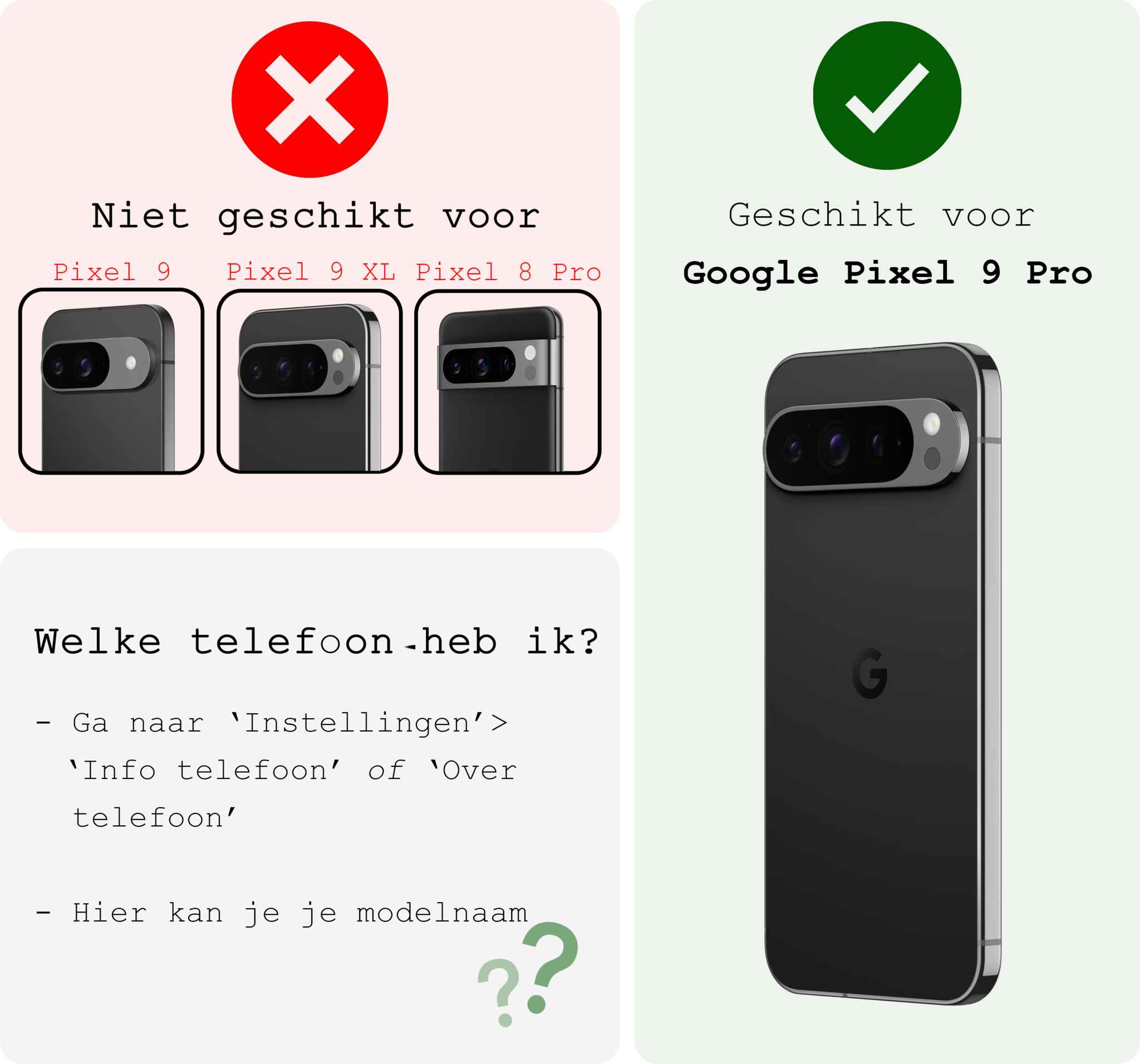 BASEY. Hoesje Geschikt voor Google Pixel 9 Pro Hoesje Siliconen Case Hoes Met Screenprotector - Hoes Geschikt voor Google Pixel 9 Pro Hoes Cover Case - Donkergroen