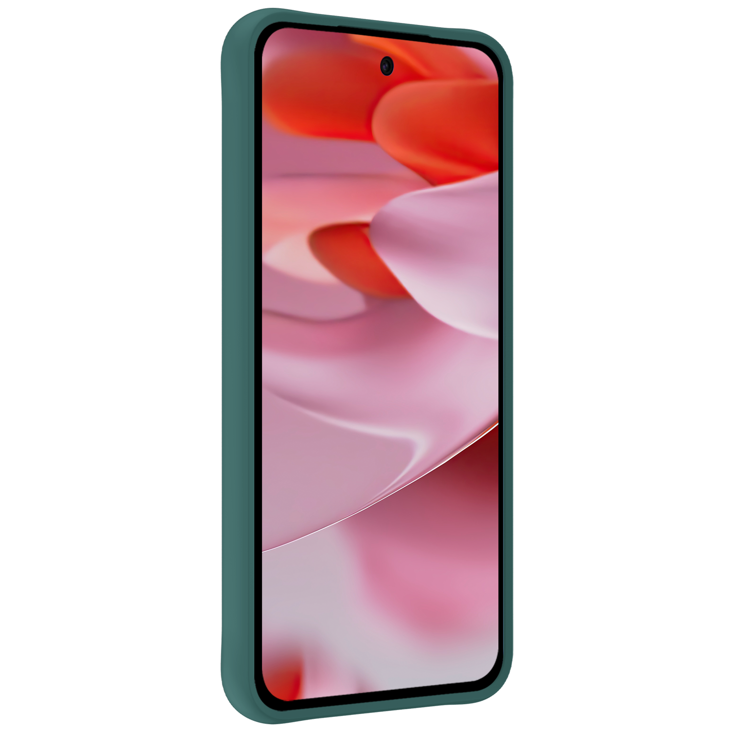 NoXx Hoesje Geschikt voor Google Pixel 9 Hoesje Siliconen Case Hoes - Hoes Geschikt voor Google Pixel 9 Hoes Cover Case - Donkergroen - 2 PACK