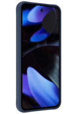 NoXx Hoesje Geschikt voor Google Pixel 9 Hoesje Siliconen Case Hoes - Hoes Geschikt voor Google Pixel 9 Hoes Cover Case - Donkerblauw