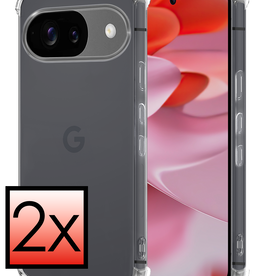 NoXx NoXx Google Pixel 9 Hoesje Shockproof - Transparant - 2 PACK