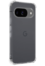 BASEY. Hoesje Geschikt voor Google Pixel 9 Hoesje Siliconen Shock Proof Case Hoes Met Screenprotector - Hoes Geschikt voor Google Pixel 9 Hoes Cover Case Shockproof - Transparant