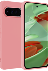 BASEY. Hoesje Geschikt voor Google Pixel 9 Pro Hoesje Siliconen Case Hoes - Hoes Geschikt voor Google Pixel 9 Pro Hoes Cover Case - Lichtroze