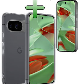 BASEY. BASEY. Google Pixel 9 Hoesje Siliconen Met Screenprotector - Transparant