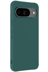 BASEY. Hoesje Geschikt voor Google Pixel 9 Hoesje Siliconen Case Hoes Met Screenprotector - Hoes Geschikt voor Google Pixel 9 Hoes Cover Case - Donkergroen