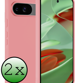 BASEY. BASEY. Google Pixel 9 Hoesje Siliconen - Lichtroze - 2 PACK