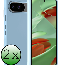 BASEY. BASEY. Google Pixel 9 Hoesje Siliconen - Lichtblauw - 2 PACK