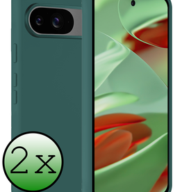 BASEY. BASEY. Google Pixel 9 Hoesje Siliconen - Donkergroen - 2 PACK